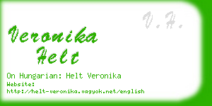 veronika helt business card